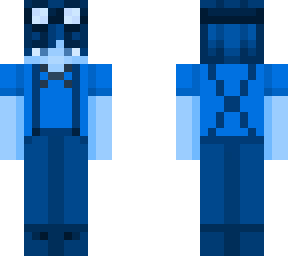 blue overalls