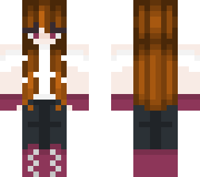 brown hair and maroon gamer girl
