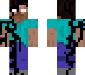 creepy half corrupted herobrine