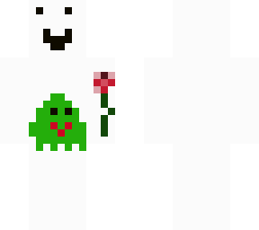 frog with flower