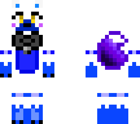funtime galaxy skin different  bowtie