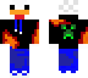 pato en llamas