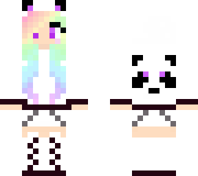 rainbow panda girl