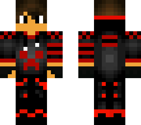 red and black | Minecraft Skin