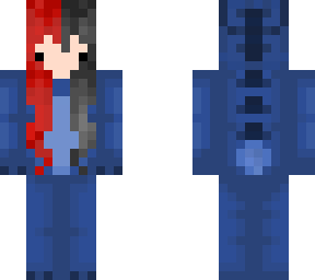 red black hair stitch onesie