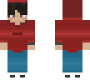 red hoodie