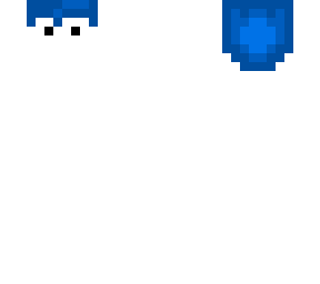simple with blue hair