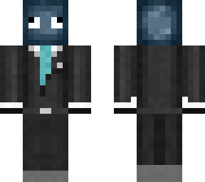 squid with tux and blue tie
