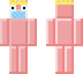 surprised pixel pig with mask