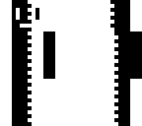 black and white