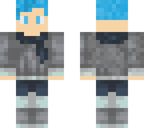 classic guy with blue hair
