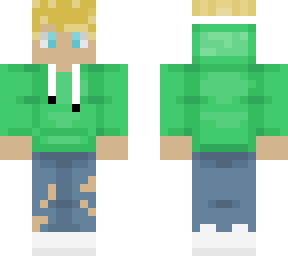 cool ripped jeans blond kid