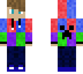 four-colored hoodie kid