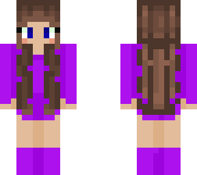 girl in purple dress