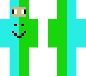 green and blue onesie