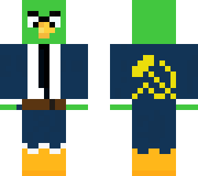 green bird