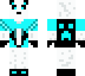 panda with blue t-shirt