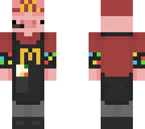 pig mcdonald's worker (christmas)
