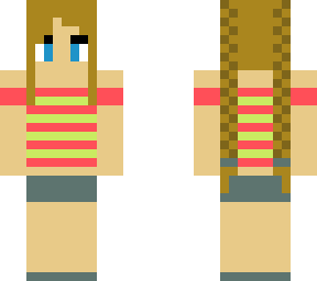 summer girl with braids