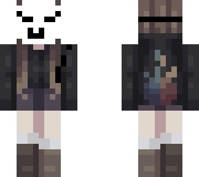 tired mask girl