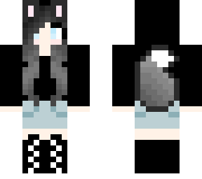 wolf girl black hoodie