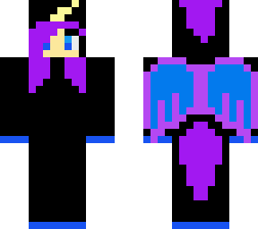 black and purple and blue unicorn
