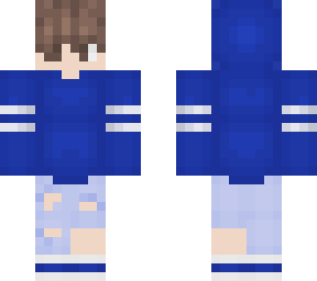 blue hoodie boy