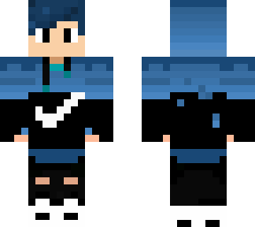 blue nike hoodie boy