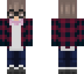 flannel boy glasses dude