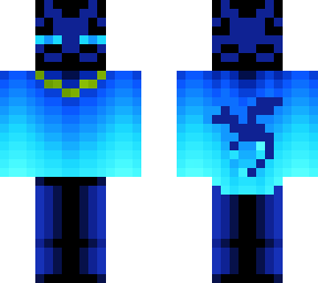 gboy80 dragon on back of ice enderman hoodie