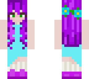 girl with purple hair