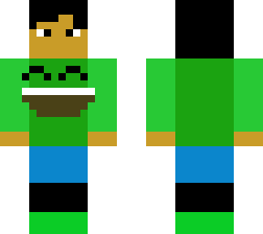 green smile shirt