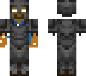 herobrine in netherite armor