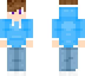me in a blue sweatshirt
