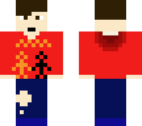 my new minecraft skin (crazy detail on the hood) v2