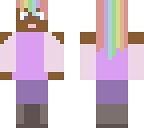 rainbow haired girl