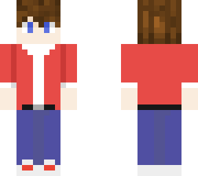 red and blue skin - skin roja y azul