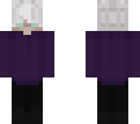 white hair slim