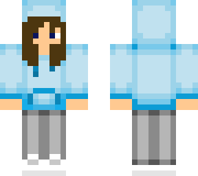 blue hoodie
