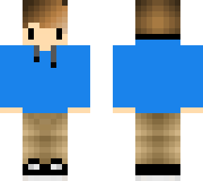blue hoodie