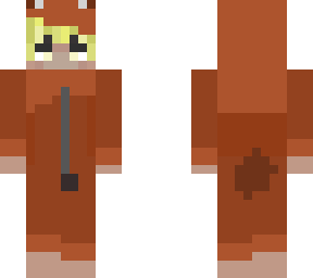 boy on bear suit