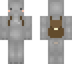 elephant with a backpack
