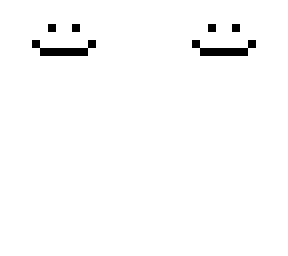 floating smiley face