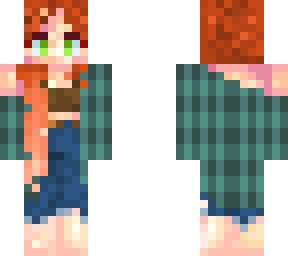 ombre redhead girl!! (my first skin woo)