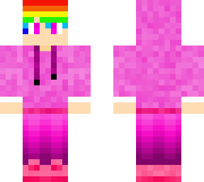rainbow hair boy with hoody