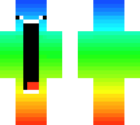 rainbow jaw dropping mouth