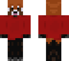 red panda with shirt