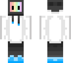 white tv head