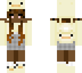black ducky girl with backpack