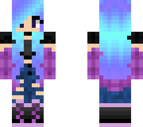 blue and  purple casual